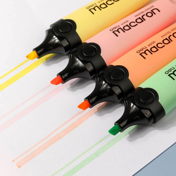 Набор текстовыделителей DELI MACARON U356MT (4 шт)