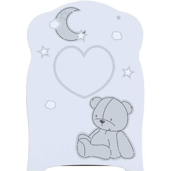 Детская кроватка VDK Bear And Moon маятник и ящик (белый)