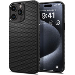 Чехол для телефона Spigen Liquid Air для iPhone 15 Pro ACS06704 (черный)