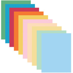 Бумага цветная BRAUBERG 114209  10 цветов "MULTICOLOR" А4 80г/м2, 200л. (10цв.x20л)