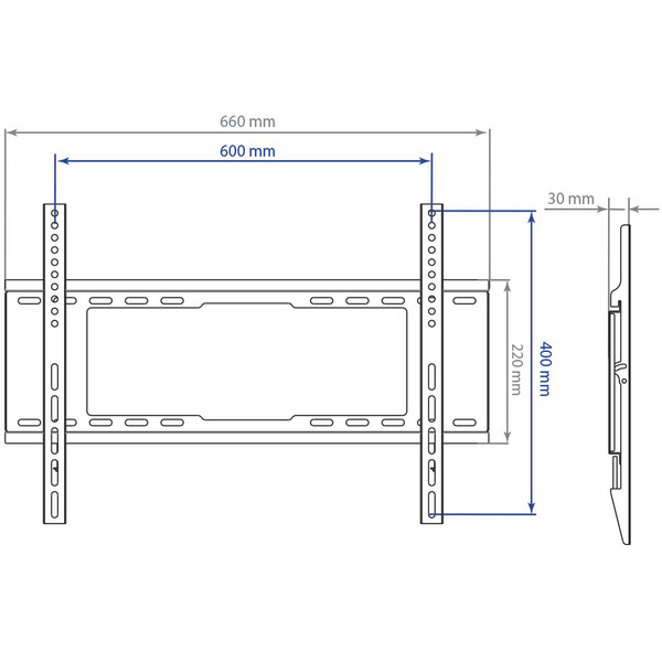 Кронштейн Kromax IDEAL-101 (черный)