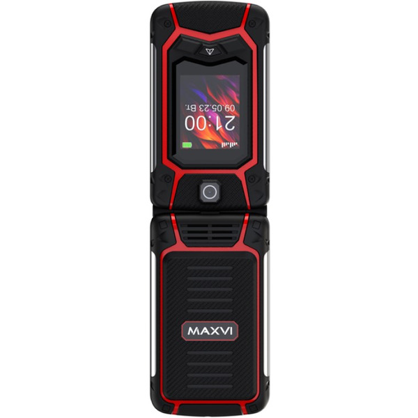 Мобильный телефон Maxvi E 10 (черный/красный)
