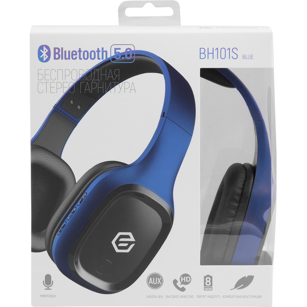 Наушники EVOLUTION BH101S (синий)