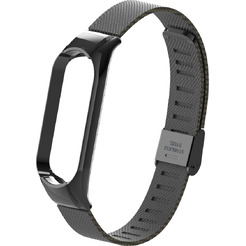 Ремешок Bingo Stainless Grid для Xiaomi Mi Band 5 Черный