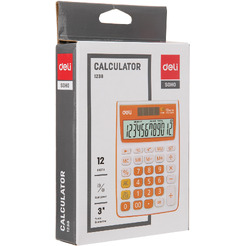 Калькулятор Deli E1238black