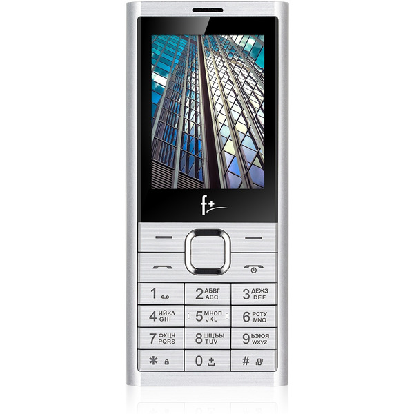 Мобильный телефон F+ B241 (серебристый)