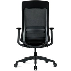 Кресло компьютерное SitZone E-VL002B сетка/ткань, черный, крестов. пластик