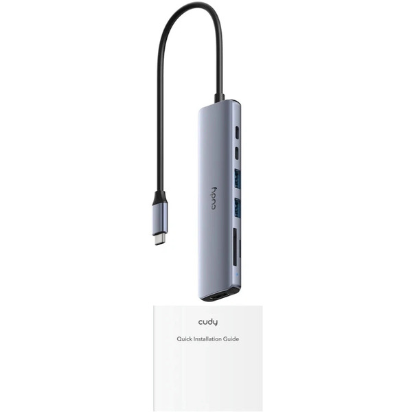 Разветвитель USB-C Cudy UH407