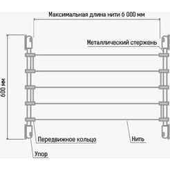 Сушилка для белья Джаз 5 линий