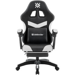 Игровое кресло Defender Runa Pro (черный/белый)