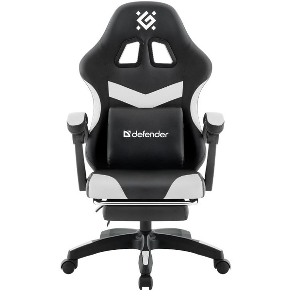 Игровое кресло Defender Runa Pro (черный/белый)