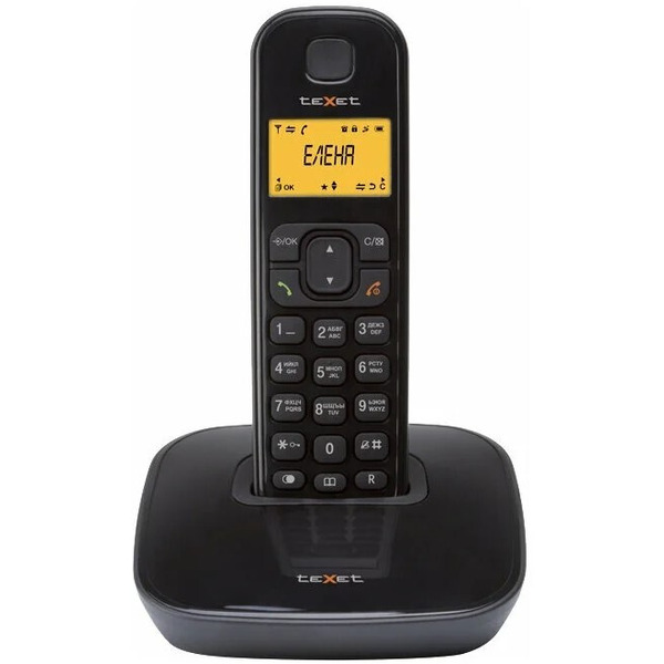 Телефон стандарта dect TEXET TX-D6705A черный