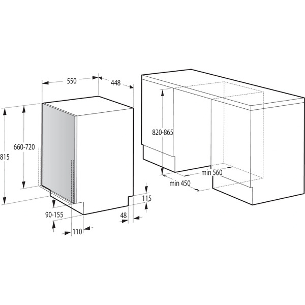Встраиваемая посудомоечная машина GORENJE GV563C10