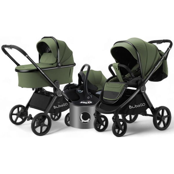 Детская универсальная коляска Bubago Gaudi 3 в 1 BG 195-1 (зеленый)