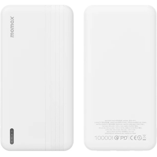 Внешний аккумулятор Momax IP77 iPower PD 10000mAh (белый)