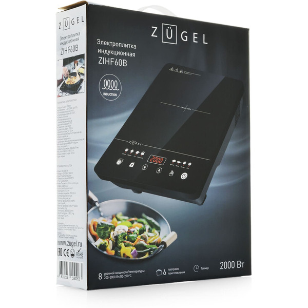 Настольная плита ZUGEL ZIHF60B