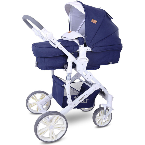 Детская коляска Lorelli Verso Dark Blue Flowers