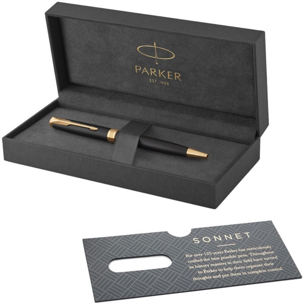 Ручка шариковая Sonnet Core Matt Black GT PARKER 142359 / 1931519