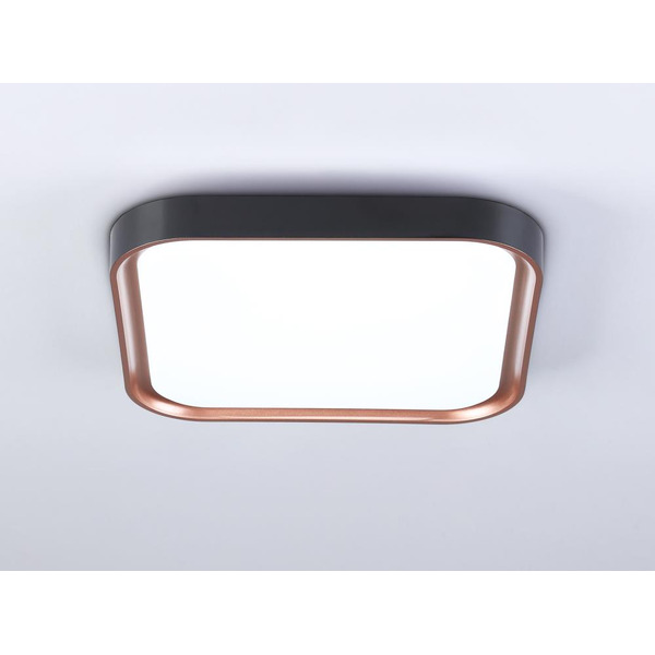 Потолочный светодиодный светильник Ambrella Light FZ1265 BK/PGD
