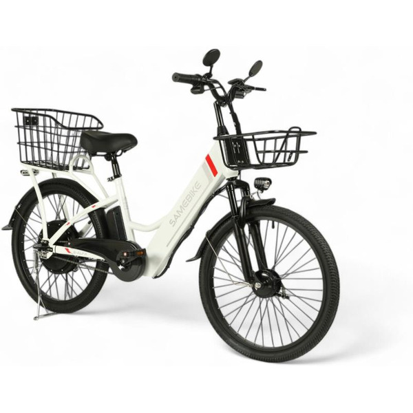 Электровелосипед SAMEBIKE Е-Alfa New SB-E-ALFA350-36/10 (белый)
