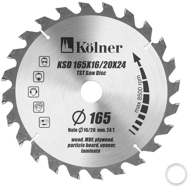 Пильный диск Kolner 165х16/20х24Т 8100300038