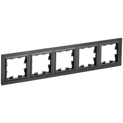 Рамка IEK Brite РУ-5-БрЧ