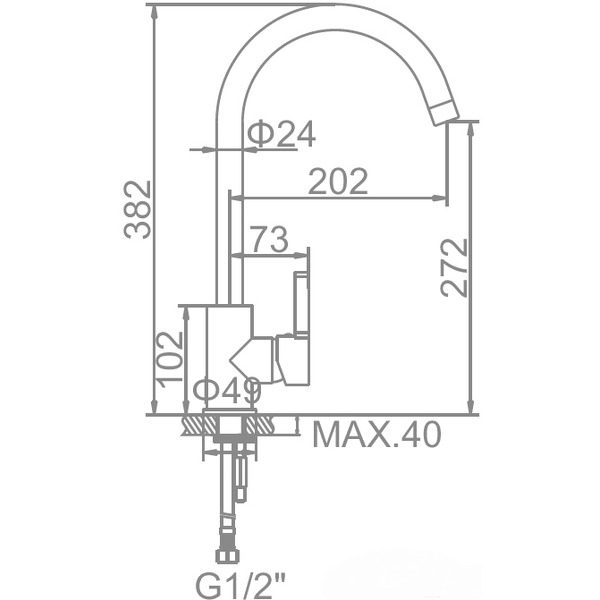 Смеситель Ledeme L4299W (белый)