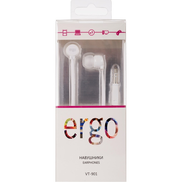 Наушники ERGO VT-901 White
