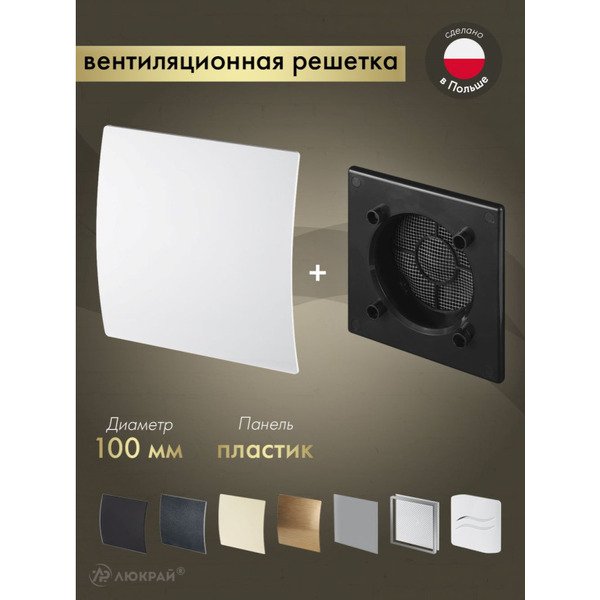 Решетка с панелью Awenta RWO100CZ-PEB100