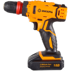 Дрель-шуруповерт Вихрь ДА-18Л-2КC (72/14/34) с 2-мя АКБ, кейс