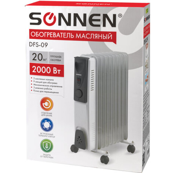 Масляный радиатор Sonnen DFS-09