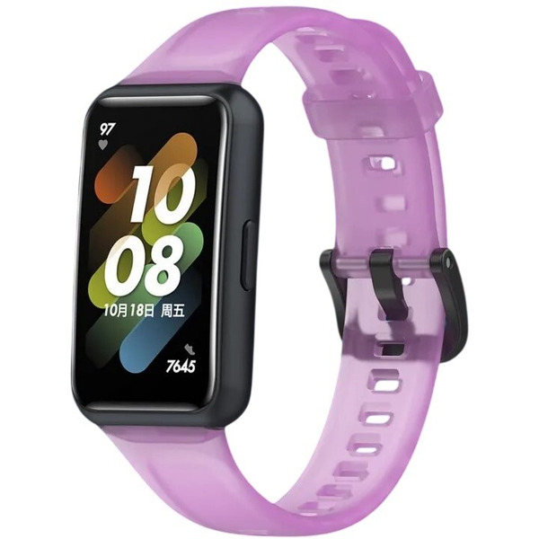 Ремешок Bingo Transparent для HUAWEI Band 7 (фиолетовый)