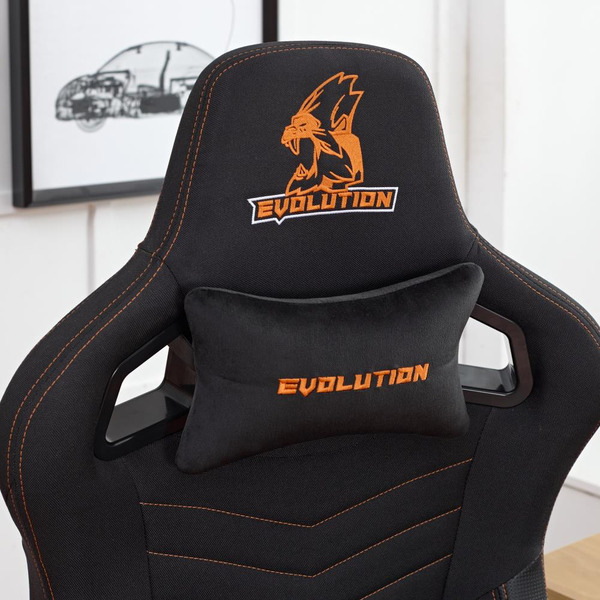 Игровое кресло EVOLUTION CONQUEROR FABRIC Black