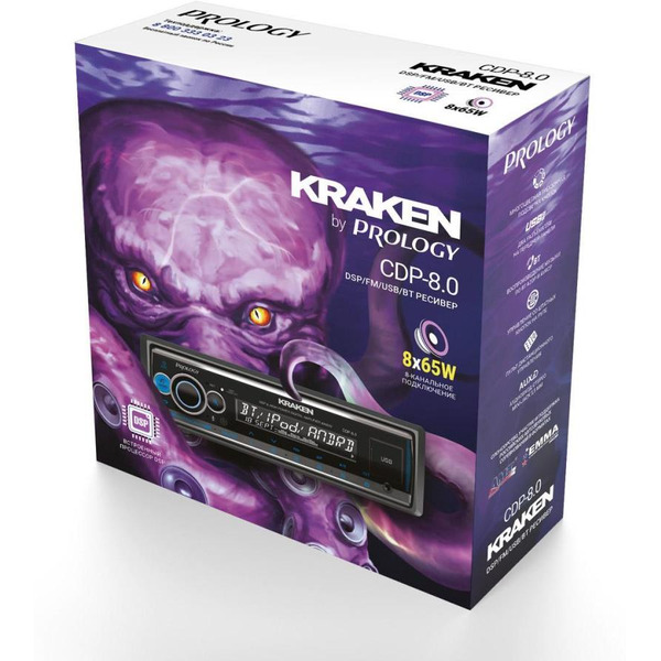 USB-магнитола Prology CDP-8.0 Kraken