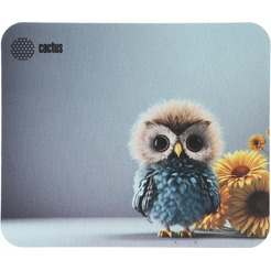 Коврик для мыши Cactus Owl Gray CS-MPC-D12M