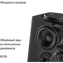 Умная колонка Яндекс Станция Макс с Алисой и Zigbee (YNDX-00053K) графит