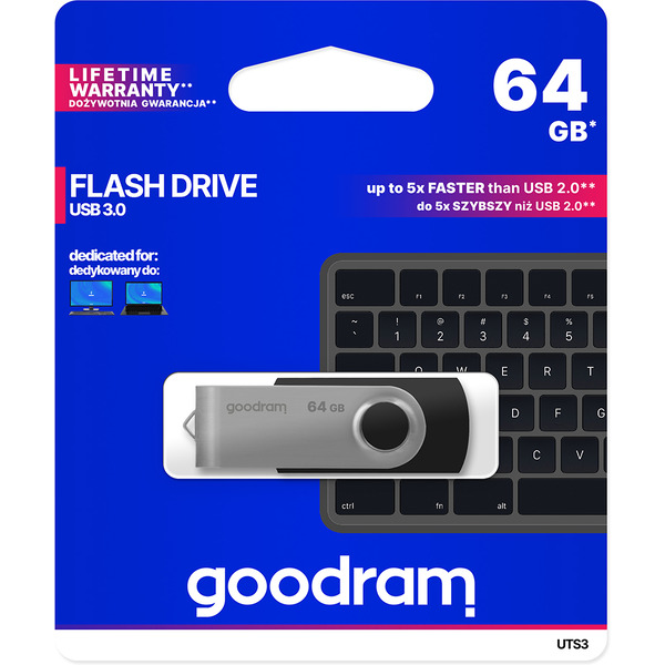 Флеш-накопитель GOODRAM UTS3 64GB