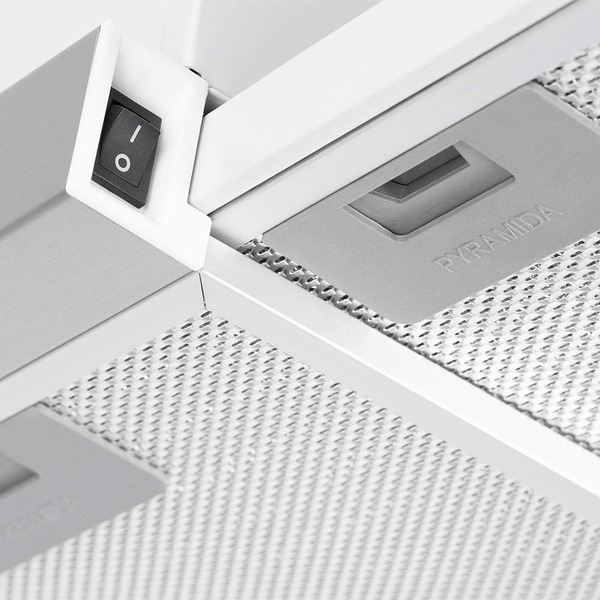 Вытяжка кухонная PYRAMIDA TL 60 FG IX WH