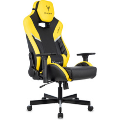 Кресло игровое Бюрократ Knight Thunder 5X (черный/желтый)