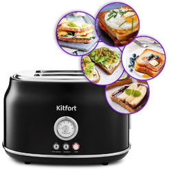 Тостер Kitfort КТ-2038-1 (черный)