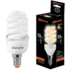 Лампочка TDM Electric КЛЛ-FSТ2-13 Вт-2700 К–Е14 SQ0323-0054