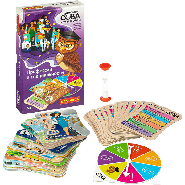 Настольная игра Bondibon Умная сова. Профессии и специальности ВВ4005