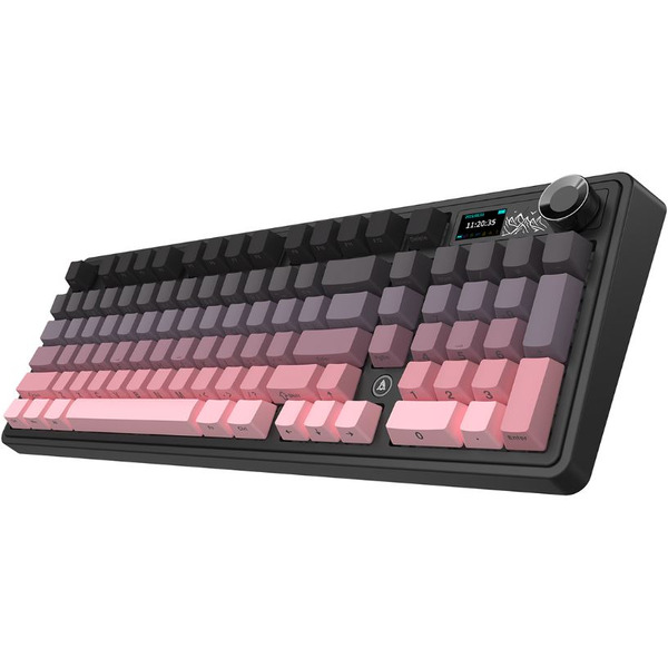 Компьютерная клавиатура AJAZZ AK980 V2 (черно-розовая)