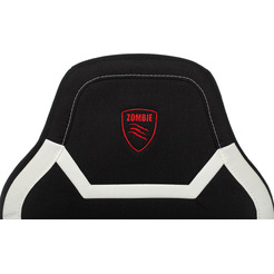 Кресло геймерское Бюрократ Zombie 10 (черный/белый)