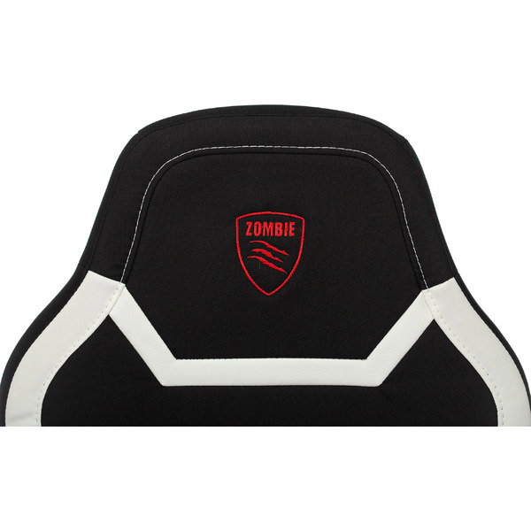 Кресло геймерское Бюрократ Zombie 10 (черный/белый)