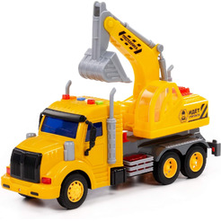 Экскаватор Полесье Профи Автомобиль-экскаватор инерционный 86440