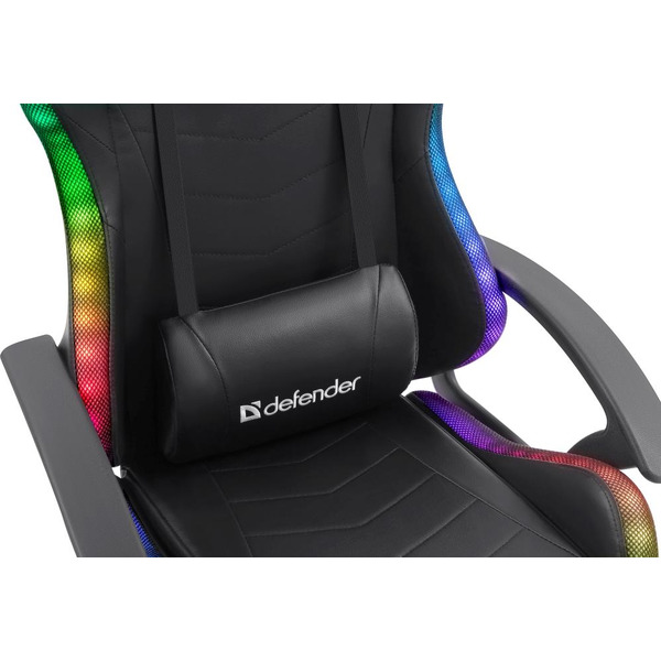 Игровое кресло Defender Factor X RGB (Черный) 64045
