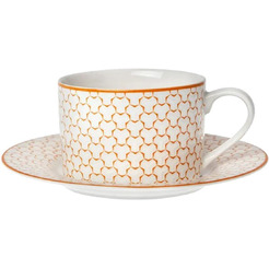 Чашка с блюдцем HomeQueen Медовая 77095