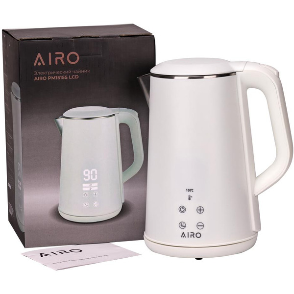 Электрочайник AIRO PM1515S LCD (белый)