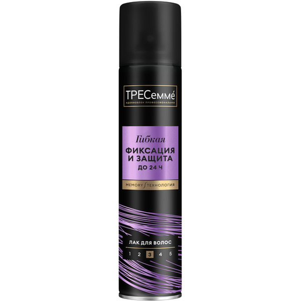 Лак для укладки волос ТРЕСЕММЕ Гибкая фиксация и защита 250мл